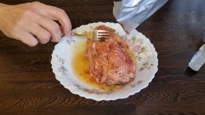Пробуем домашнюю тушенку из курицы. В реторт пакете.