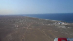 Самолёт развернулся над Каспийским морем и совершил посадку в аэропорту города Актау (Ақтау)