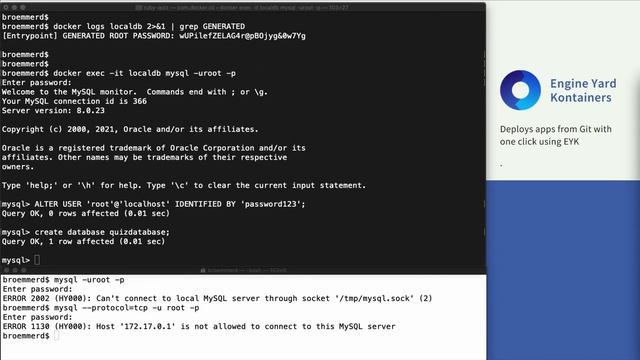 Run MySQL as a Local Docker Container смотреть онлайн