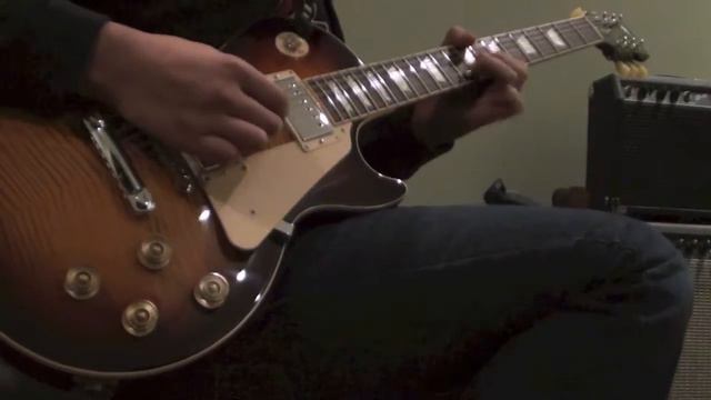 "Blues Jam in C" with Gibson Les Paul Traditional [HD] смотреть онлайн