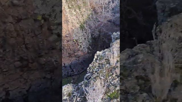 Walking over a Basalt Arch Natural Bridge in Washington State #washington #hiking #basalt #arch