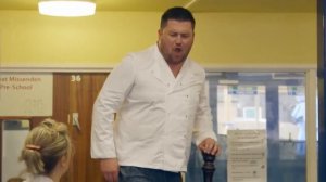 Sacla stage surprise opera in a shcool lunch hall