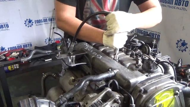 Проверка компрессии в двигателе D4CB 2439353 Sorento 145 л.с. CRDI смотреть онлайн