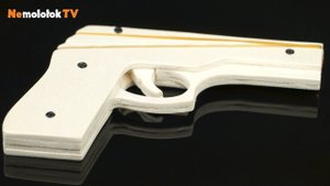83. Трехзарядный пистолет, стреляющий резинками/ Rubber band gun DIY