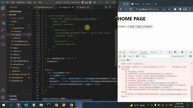 React Redux Thunk Axios Example in Hindi [ LOGIN API with REDUX ] смотреть онлайн