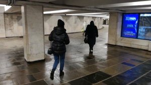 Станция метро Площадь Победы, минский метрополитен, вход на станцию через переход