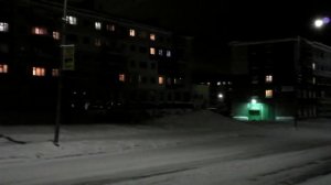Воркута. Вечерний город