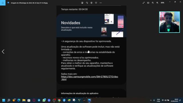 ATUALIZAÇÃO PESANDO 1GB😱! DOIS MODELOS SAMSUNG RECEBENDO UPDATE (ZTO BRASIL) 😍 смотреть онлайн