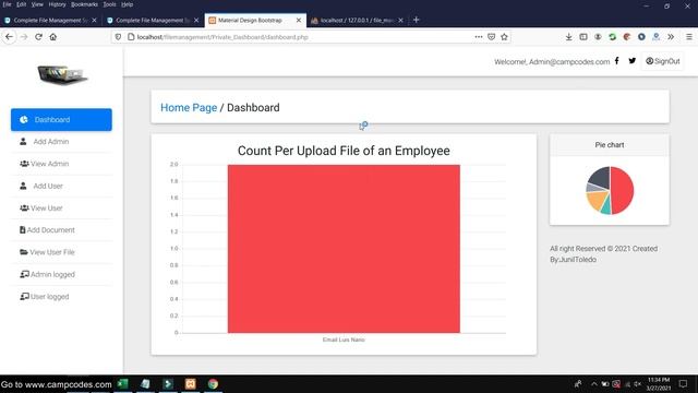 Complete File  Management System in PHP MySQL Demo | Free Source Code Download