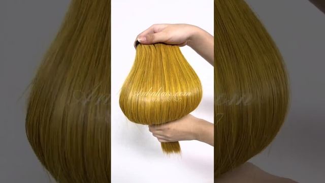 Gold yellow hair byAnkahair +84921388827 #humanhair #hairfactory #wigshop #hairshop #hairextensions