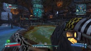 Borderlands 2. Чел пытается в рокет-джамп.