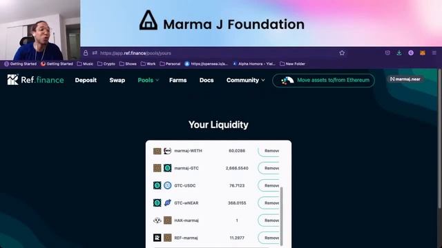 Marma J DAO Live - Farming on REF Finance смотреть онлайн