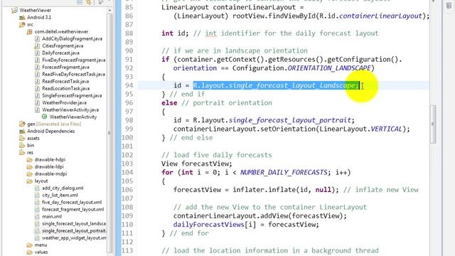 lesson14 51 FiveDayForecastFragment java Method onCreateView m смотреть онлайн