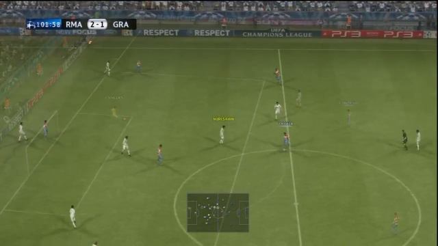 PES 2012 Liga Master Champions League La Final Granada vs Real Madrid смотреть онлайн