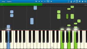 Корни - Вика (С днем рождения, Вика!) (на пианино Synthesia)