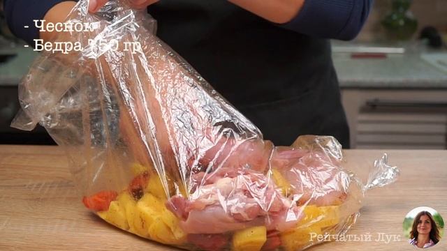 Очень вкусный ужин без мытья посуды с картофелем, курицей и сладким перцем смотреть онлайн