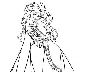 Раскраска Холодное сердце ~ Раскраска Эльза ~ Раскраска FROZEN ~ Что получится?