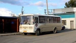 Автобус ПАЗ-4234-04 маршрут №12 Ивдель - Лесозавод и Автобус ПАЗ-4234-04 маршрут №111 Полуночное.