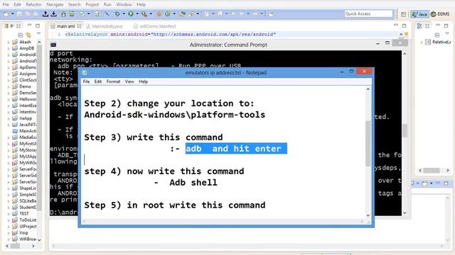 How to get the Android Emulator's ip address смотреть онлайн