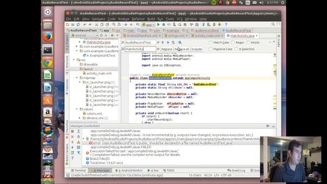 Android Studio: Error: Class is Public, Should be Declared in a file named ... .java смотреть онлайн