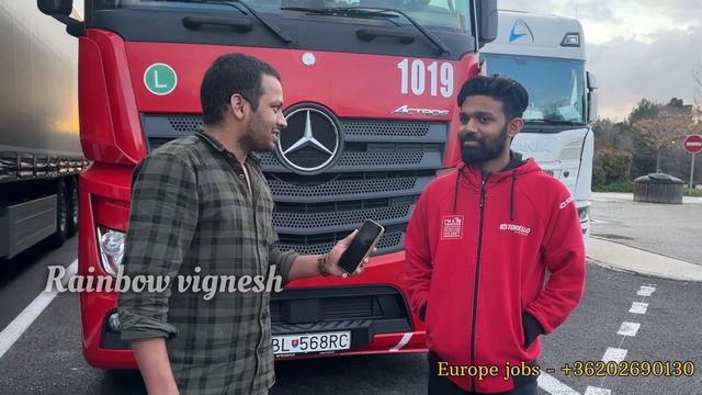 kerala Young truck driver in Europe /+36202690130  vignesh/ #europetruck #europe #europejob