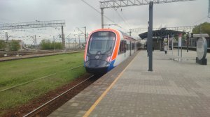 С днем победы! Электропоезд ЭГЭ2Тв-024 "Иволга 4.0" на станции Панки (МЦД-3)