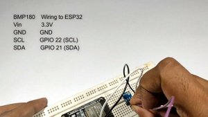 ESP32 with BMP180 Barometric Sensor||Tomson electronics