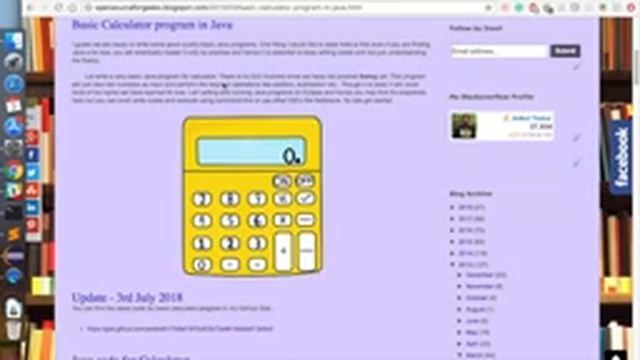 Basic Calculator program in Java смотреть онлайн