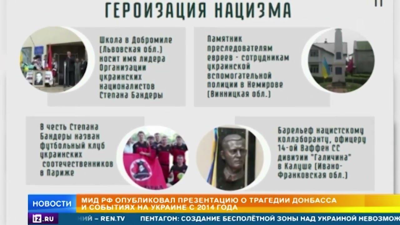 МИД РФ опубликовал презентацию о трагедии Донбасса