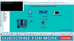 Gas Leakage Detector Using Arduino and RF / TF Wireless Module with SMS Alert | Proteus Project