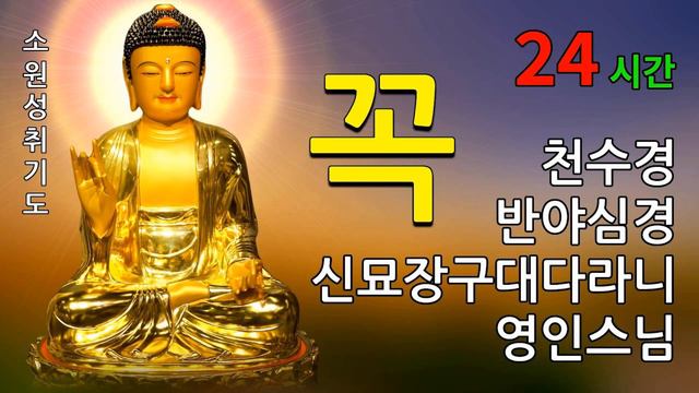 하루 1번만 들어라! 소원이 실현되는 건강,부자,성공,풍요,행운,행복,재물,소원성취 행운 🙏 법화경, 금강경, 광명진언,신묘장구대다라니 24독 смотреть онлайн