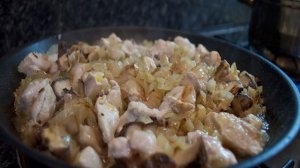 Курица с шампиньонами