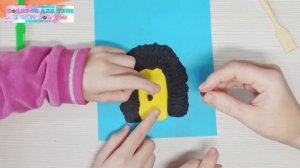 Аппликация ЁЖИК ИЗ ПЛАСТИЛИНА / Plasticine Hedgehog DIY
