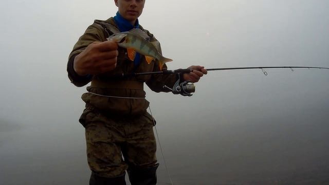 Рыбалка на окуня ранним утром, река Томь смотреть онлайн
