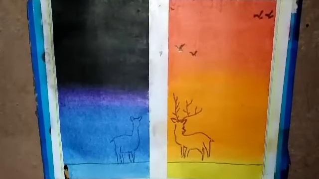 Draw a painting just in 5 min || By painting By Me смотреть онлайн