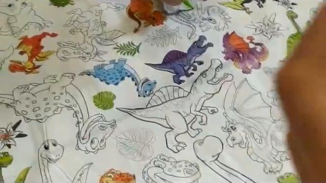 Видео отзыв Скатерть- Разукрашка смотреть онлайн