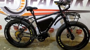 Дорого богато! Титановый электро фэтбайк, с кареточным Bafang Ultra Max. Танк с педалями! ЛенФэтбай