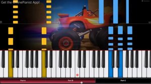 Blaze and the Monster Machines - Theme Song - Piano Tutorial / Piano Cover