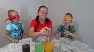 ЧЕЛЛЕНДЖ НАПИТКИ / Угадай что ты пьешь закрытыми глазами / Видео для детей