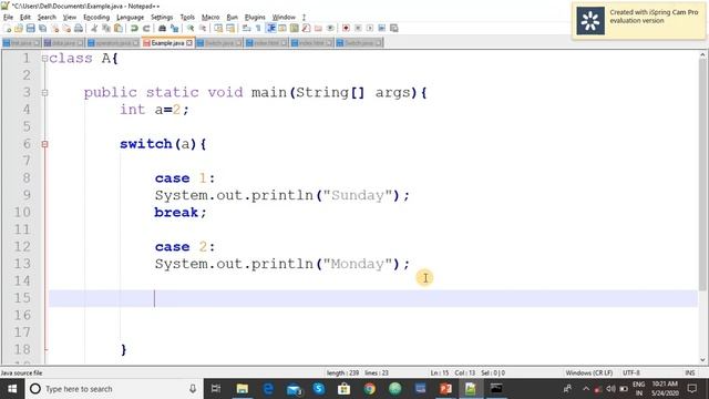 #9 Switch Statement in java смотреть онлайн