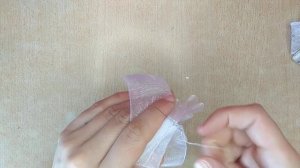 Бантики из органзы.