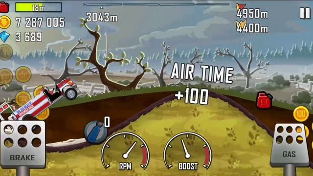 Hill Climb Racing: Ambulance on Bogland 4401m (New Record!) смотреть онлайн