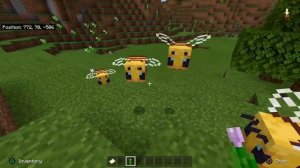 Where & How To Find Bees In Survival - Minecraft PS4 / PE