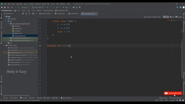 How to Implement Swipeable Cards in Jetpack Compose | Android | Kotlin | Make it Easy смотреть онлайн