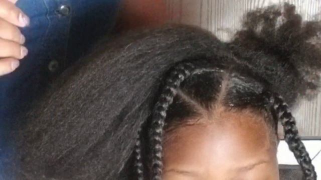 Easy hairstyle for boy or girl. Jumbo singles with triangle parts смотреть онлайн