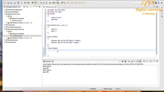 54 Java Parameterise Constructor | Online Training Download app from below link смотреть онлайн