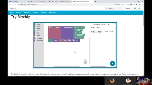 Array Implementation in Blockly for Developers with For Loop