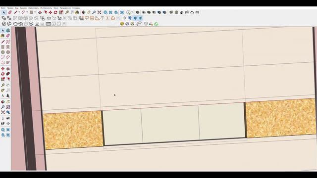 SketchUP урок по единому отверстию в нескольких группах