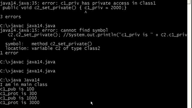 Java Part 14 Public Private Protected смотреть онлайн