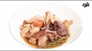 Кок-о-ван — французский рецепт петуха в красном вине. Coq au vin